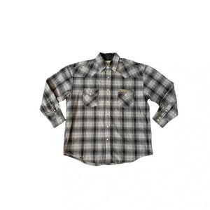 Mens plaid west coast long sleeve flannel